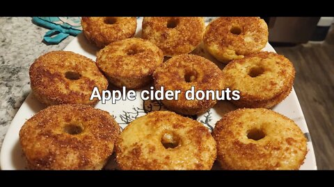 Apple cider donuts #donuts #applecider #happyharvest @Citygirl Homestead @OurUrbanHomestead