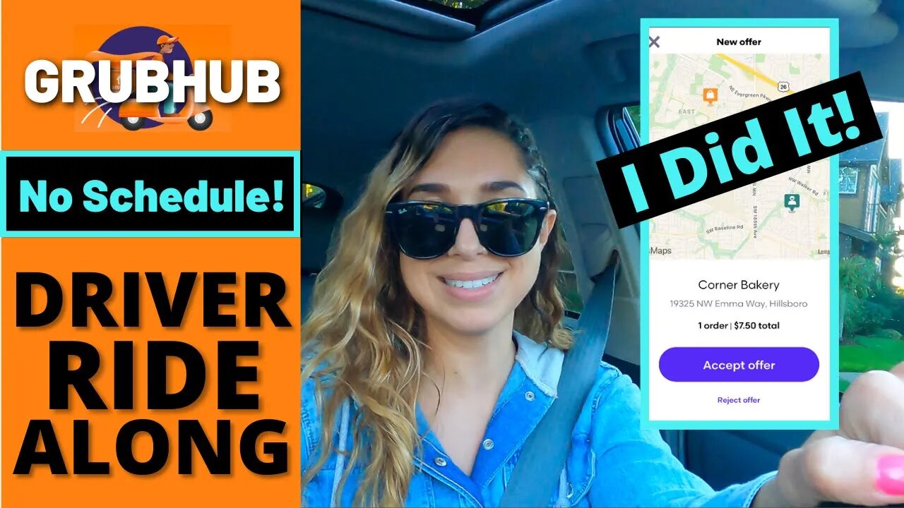 GrubHub Driver Ride Along Food Delivery | No Blocks VS Scheduled Blocks | Part 2
