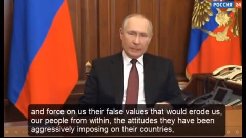 VIDEO:PUTIN DECLARES WAR ON THE LEFT'S ANTI-FAMILY AGENDA.