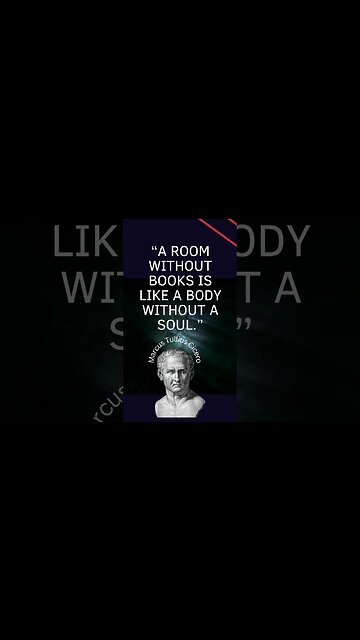 “A room without books is like a body without a soul ” #shorts #quotes