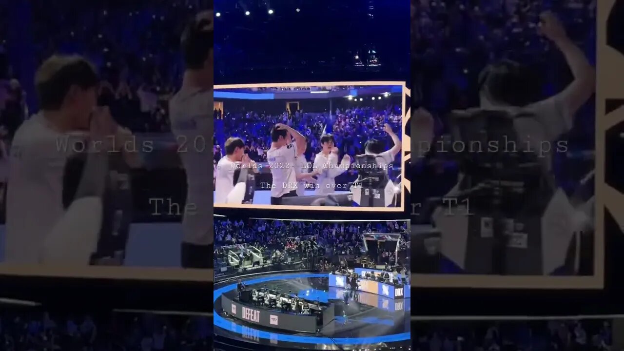 Worlds 2022- LOL World Championship. The DRX win over T1. Rushing in to end it!