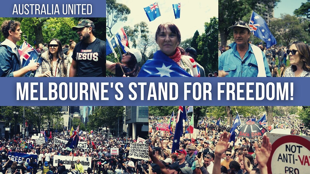 Melbourne Freedom Rally - Australia's STAND for democracy.