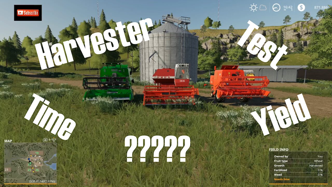 FS19 TESTING HARVESTERS