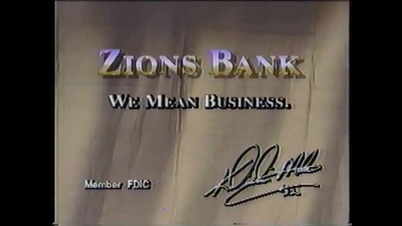 ZIONS BANK [#thriftrips #VHSRIP #theVHSinspector]