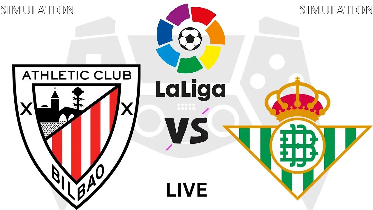 Athletic Club vs Real Betis | ATH vs BET | La Liga 2023 Live Football Match Simulation