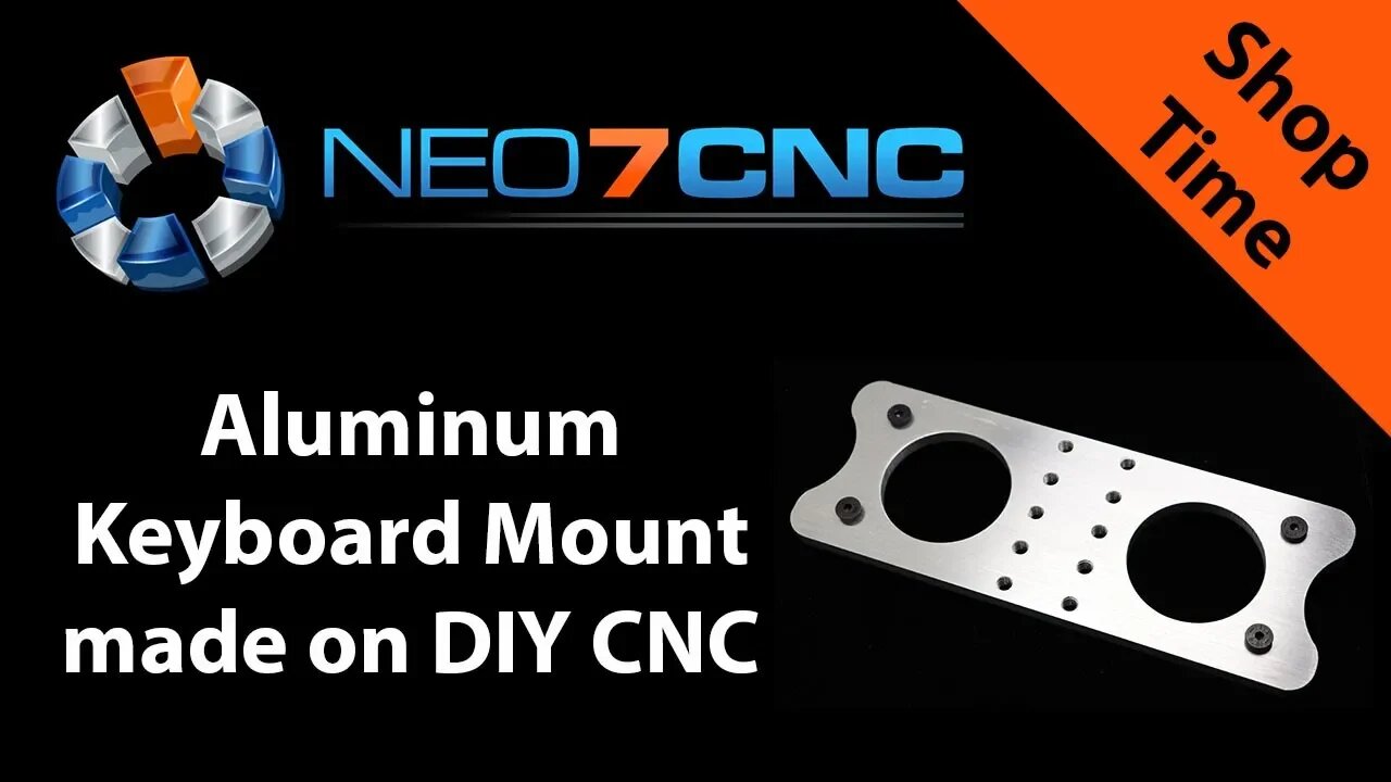 Shop Time - Aluminum keyboard mount designed in Fusion360 and cut on DIY CNC