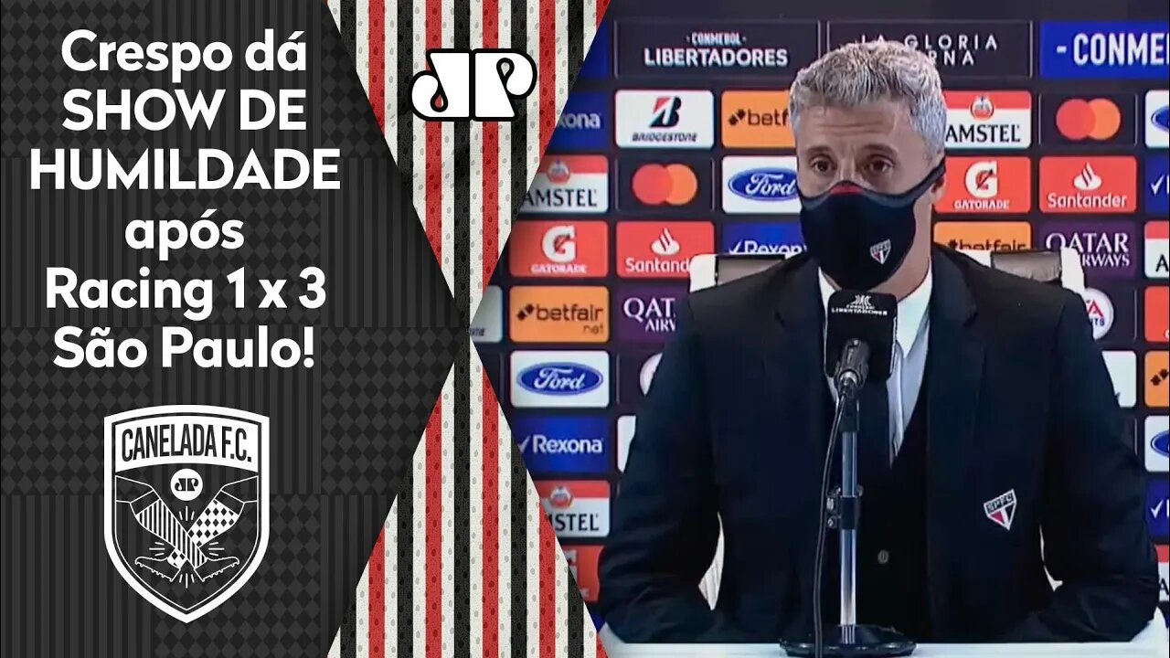 "Eu quero DEDICAR essa vitória ao..." Crespo dá SHOW DE HUMILDADE após Racing 1 x 3 São Paulo!