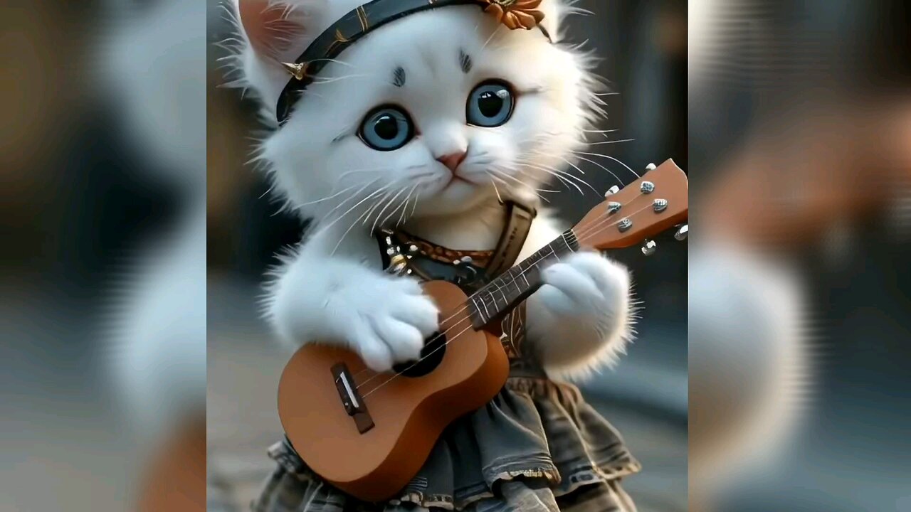 "Purrfect Acoustic: A Cat’s Musical Showcase"