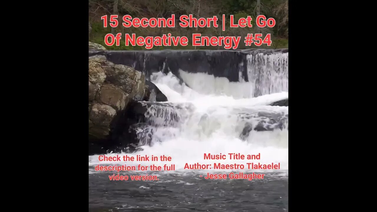 15 Second Short Of Let Go Of Negative Energy | #meditation #shorts #shortsvideo #waterfall #54