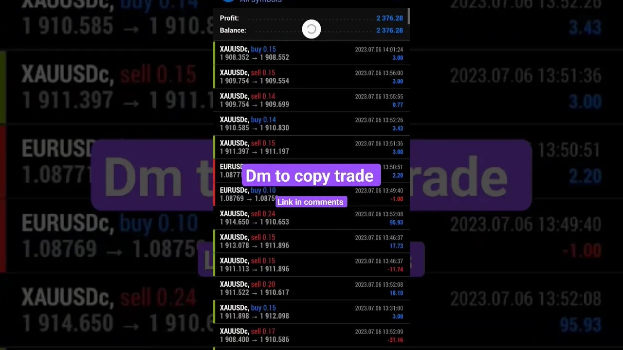 100 usd forex account copy trading results