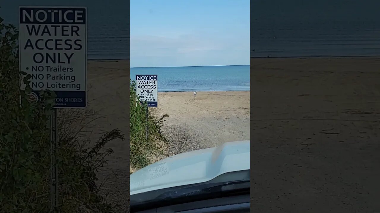 Lake Huron #lakehuron #calm #nowaves #Ipperwashbeach #fallseason