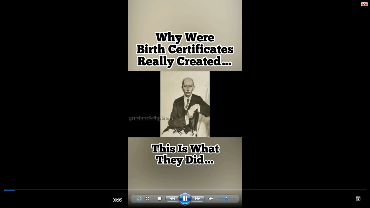 Our Birth Certificates - Used By Gov't - Fruit From A Poisonous Tree