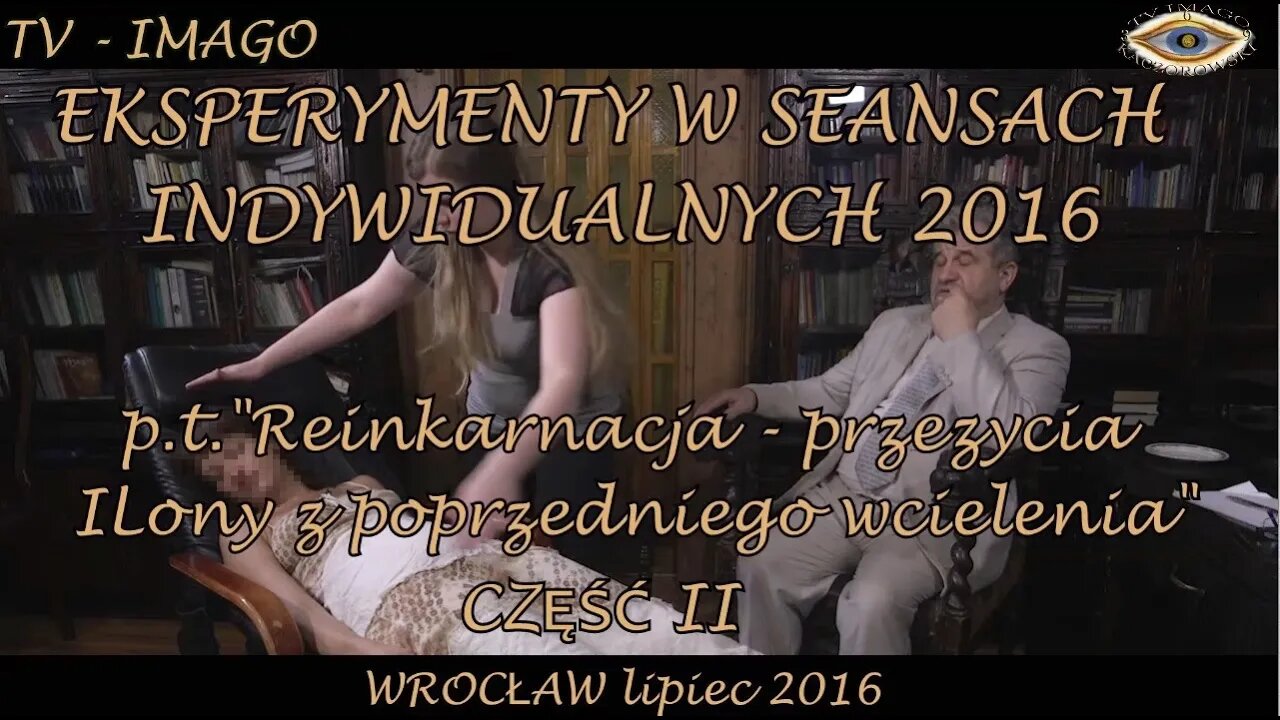 UWOLNIENIE OD KOSZMARNYCH SNÓW I CHOROBY, EKSPERYMENTY W SEANSACH INDYWIDUALNYCH /2016 ©TV - IMAGO