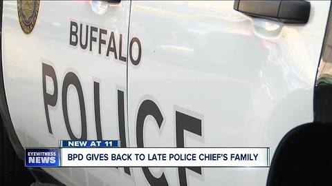 BD=PD Gives back to late Police Chief's family