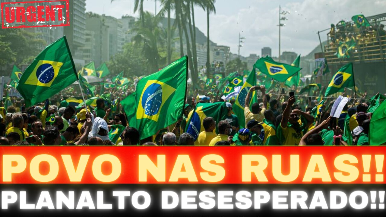 URGENTE!! MEGA MANIFESTAÇÃO!! LULA DESESPERADO!! ACABOU...