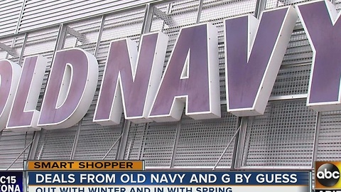Deals from Old Navy and G by Guess