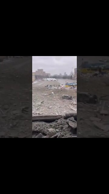 ★★★ Freedom Square in Kharkiv, after a Russian missile hit the Square