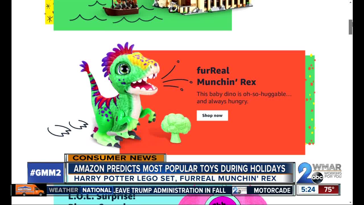 Amazon releases list of hottest 100 toys for holiday season