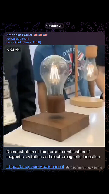 Demonstration of the perfect combination of magnetic levitation and electromagnetic induction.