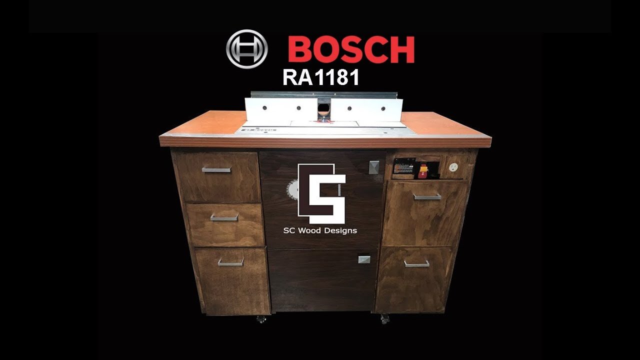 Bosch RA1181 + Custom Router Table Cabinet