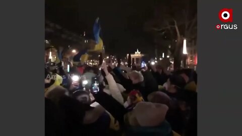 Russia Ukraine War Ukrainian Students Took to Street and Protest in Peace