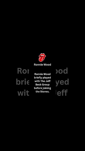 8 Rocking with the Stones Bite sized Insights : Ronnie Wood 3shorts #britishrockband #rollingstones