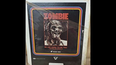 Zombie (1979) Sealed CED Videodisc Unwrapping