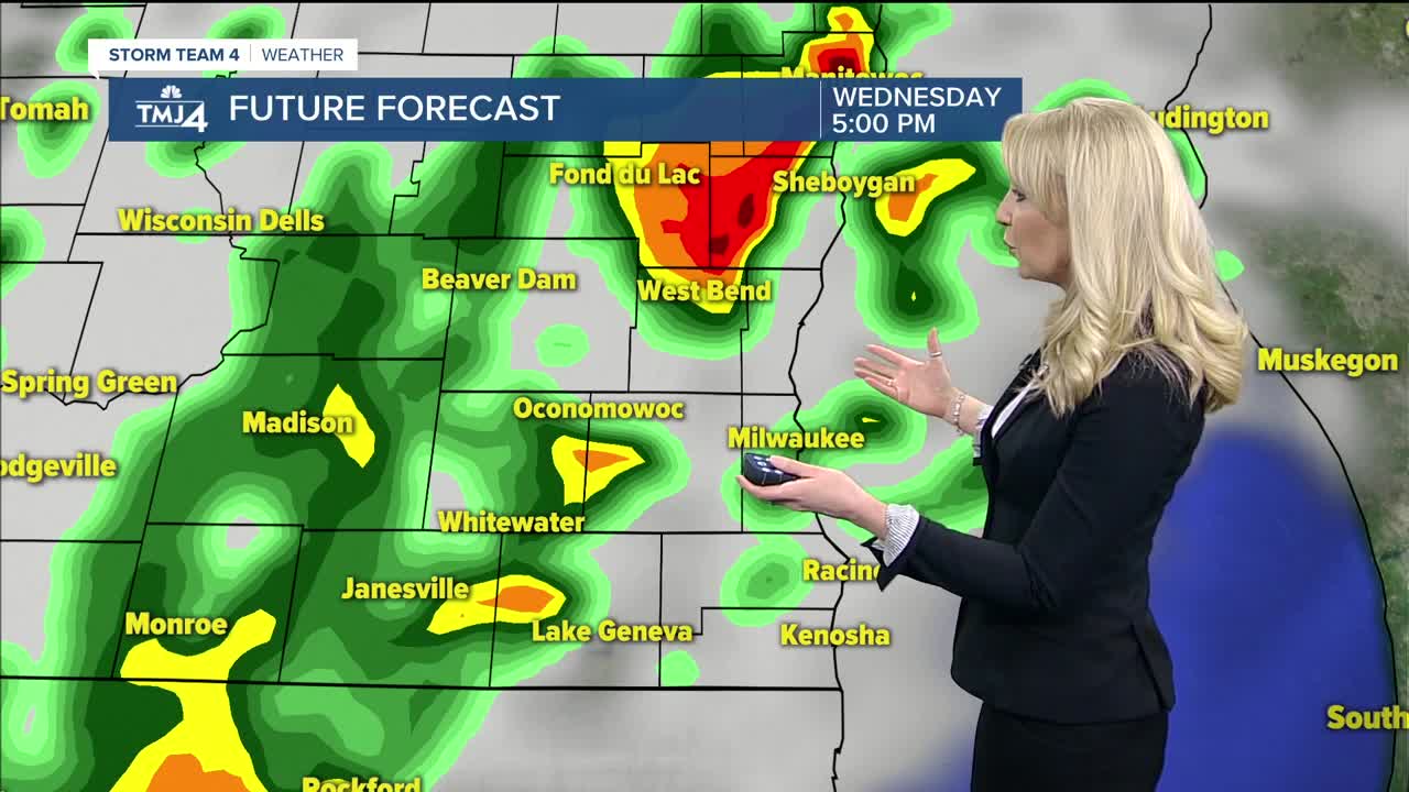 Rain moves in this afternoon