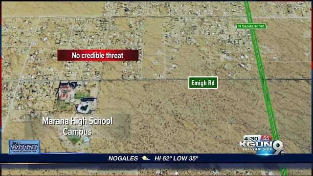 No threat found towards Marana High School