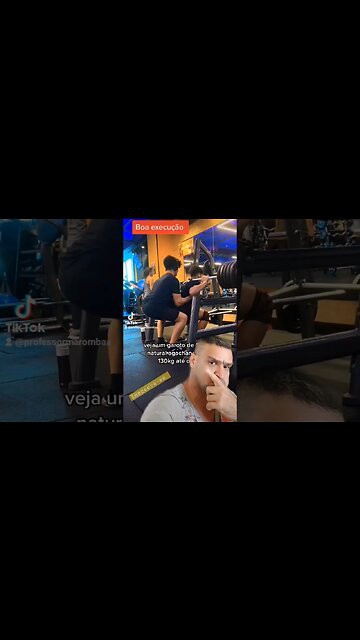 Garoto de 17 anos fazendo agachamento com 130 Kg #musculação #dieta #agachamento #academia #treino