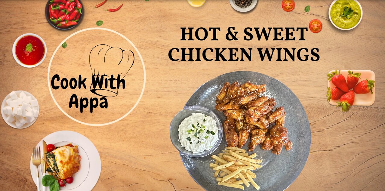 Hot and Sweet Chicken Wings/Sweet & Spicy Chicken Wings/Buffalo Chicken Wings