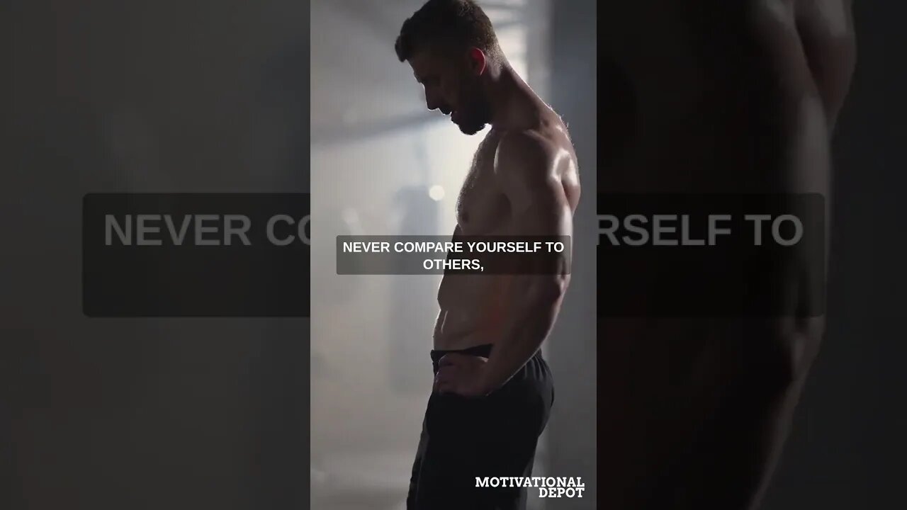 NEVER compare yourself to others. #shorts #motivationalvideo