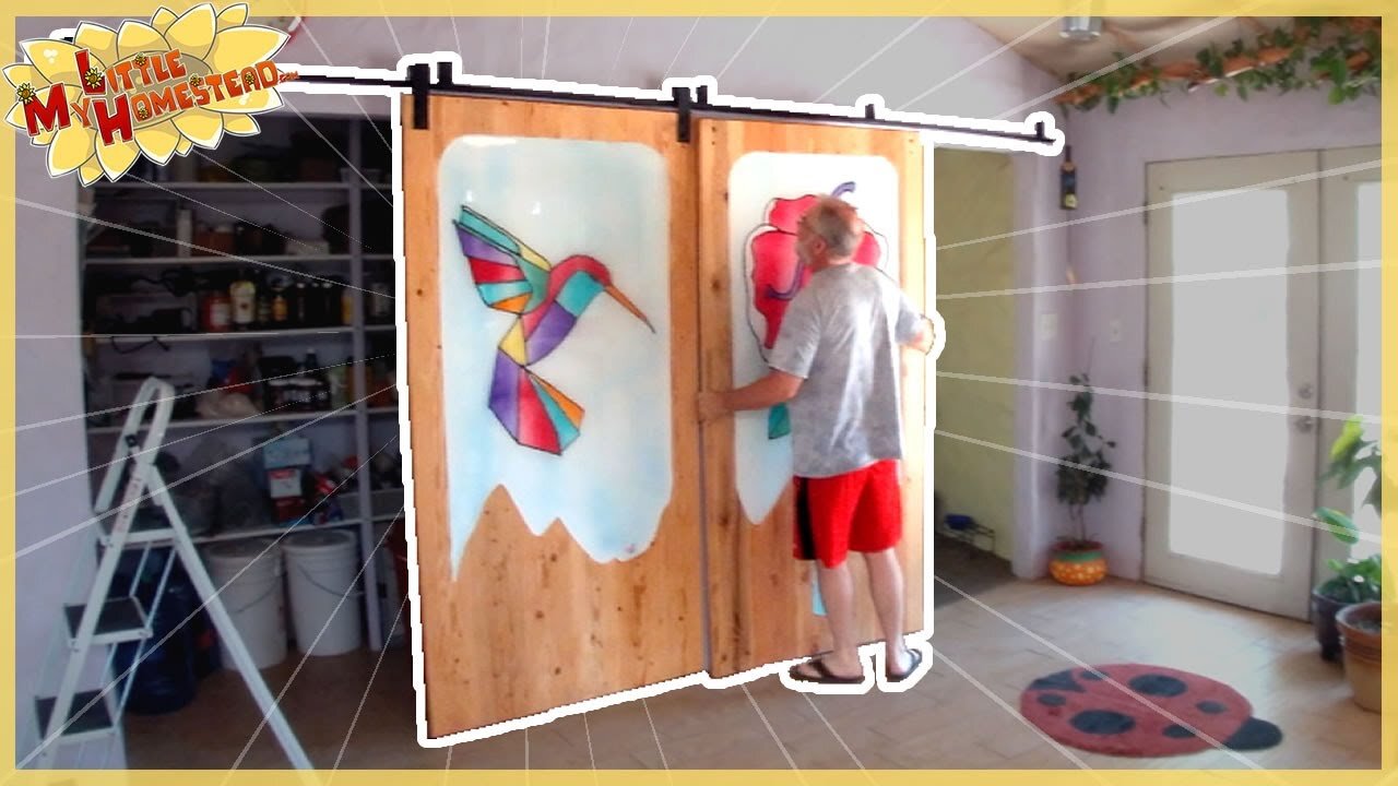 Pantry Barn Door Epoxy Art Complete, Summer Pool & Aquaponics Harvest | Weekly Peek Ep235