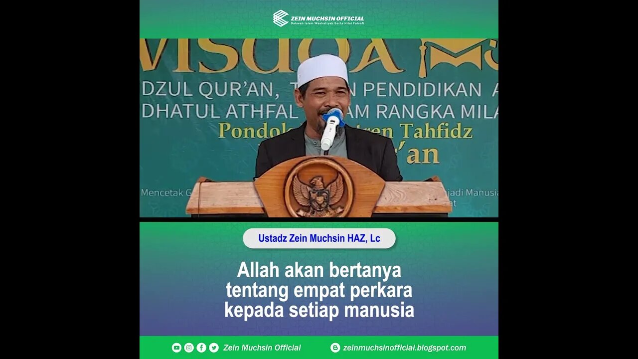 Allah Akan Bertanya 4 Perkara kepada Setiap Manusia - Ustadz Zein Muchsin