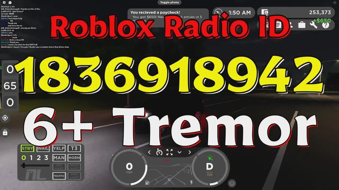 Tremor Roblox Radio Codes/IDs - Roblox Live Stream