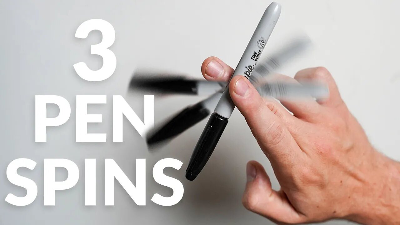 How To Spin A Pen Around Your Fingers | 3 Easy Tricks