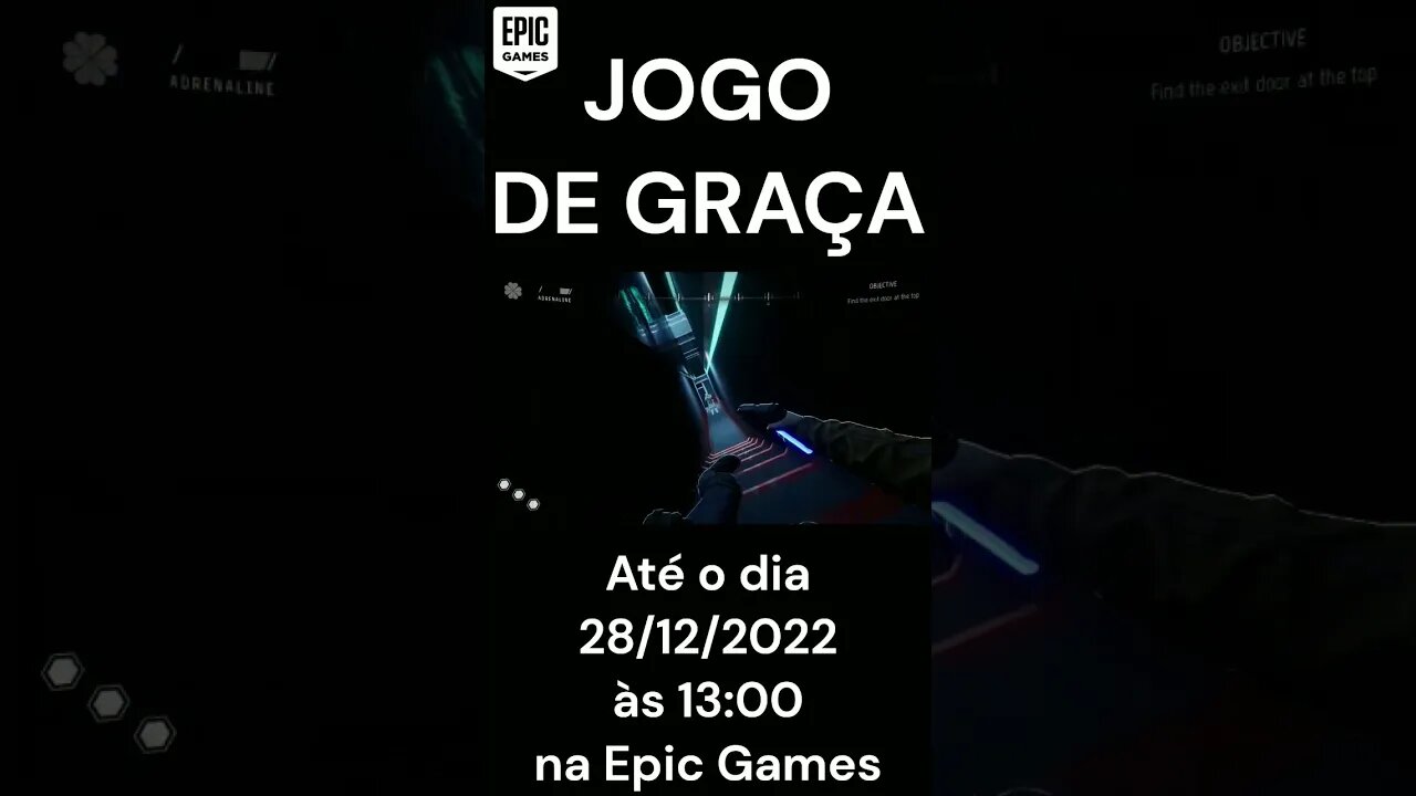 TEMPO LIMITADO - jogo Gratuito na Epic Games #shorts