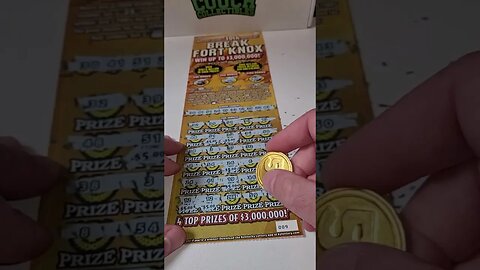 HUGE Winning Lottery Ticket Fort Knox! #lottery