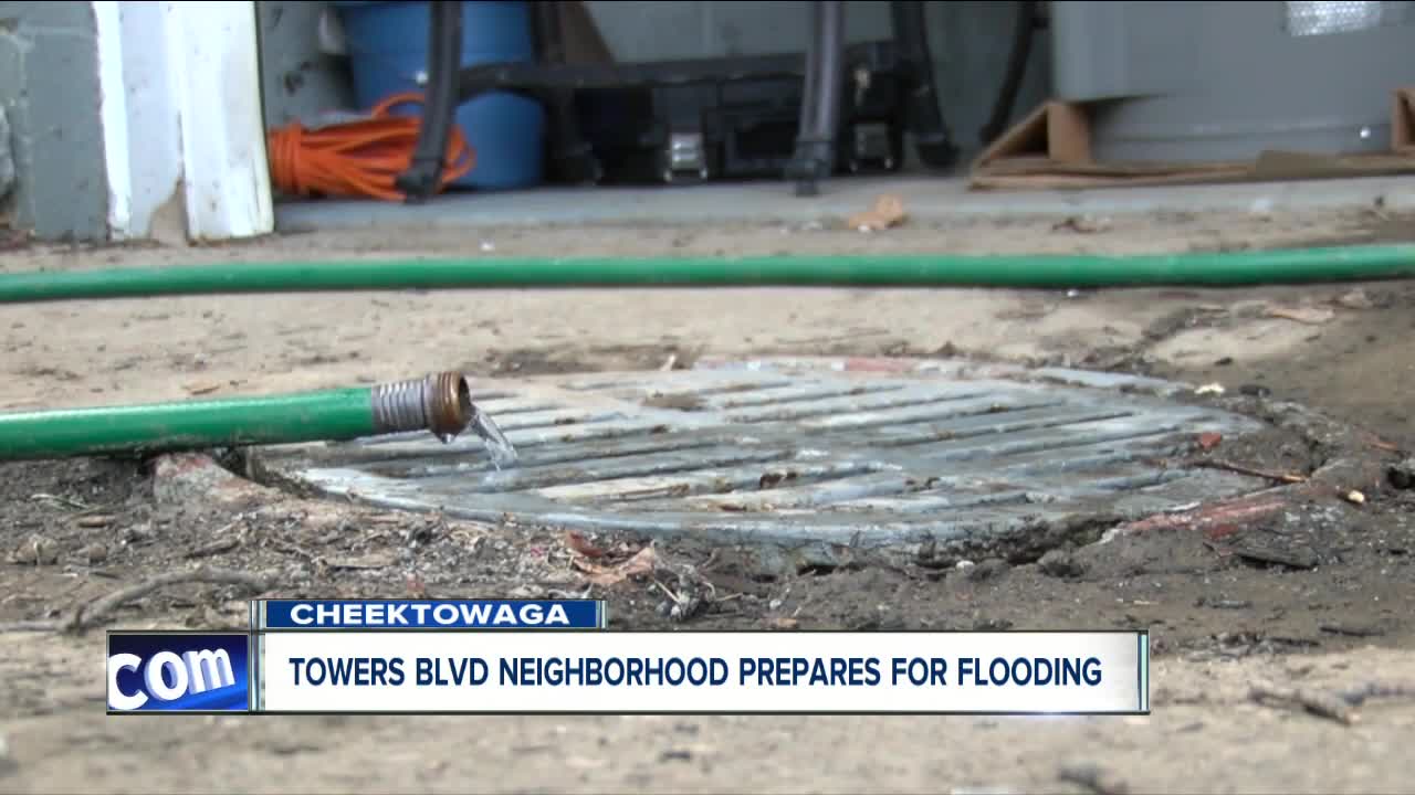 Neighborhood braces for possible flooding