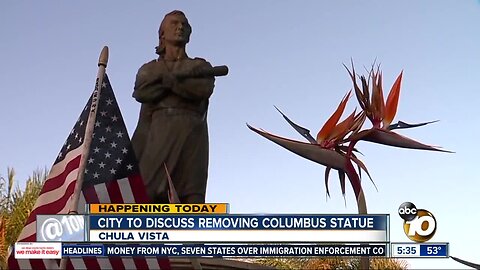 Chula Vista to discuss fate of Christoper Columbus statue