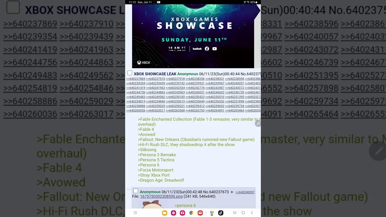 last minute xbox showcase leaks