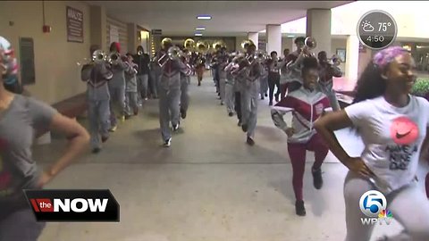 Ram Regiment Band at Palm Beach Lakes Community High performing at the Sugar Bowl on New Year’s Day