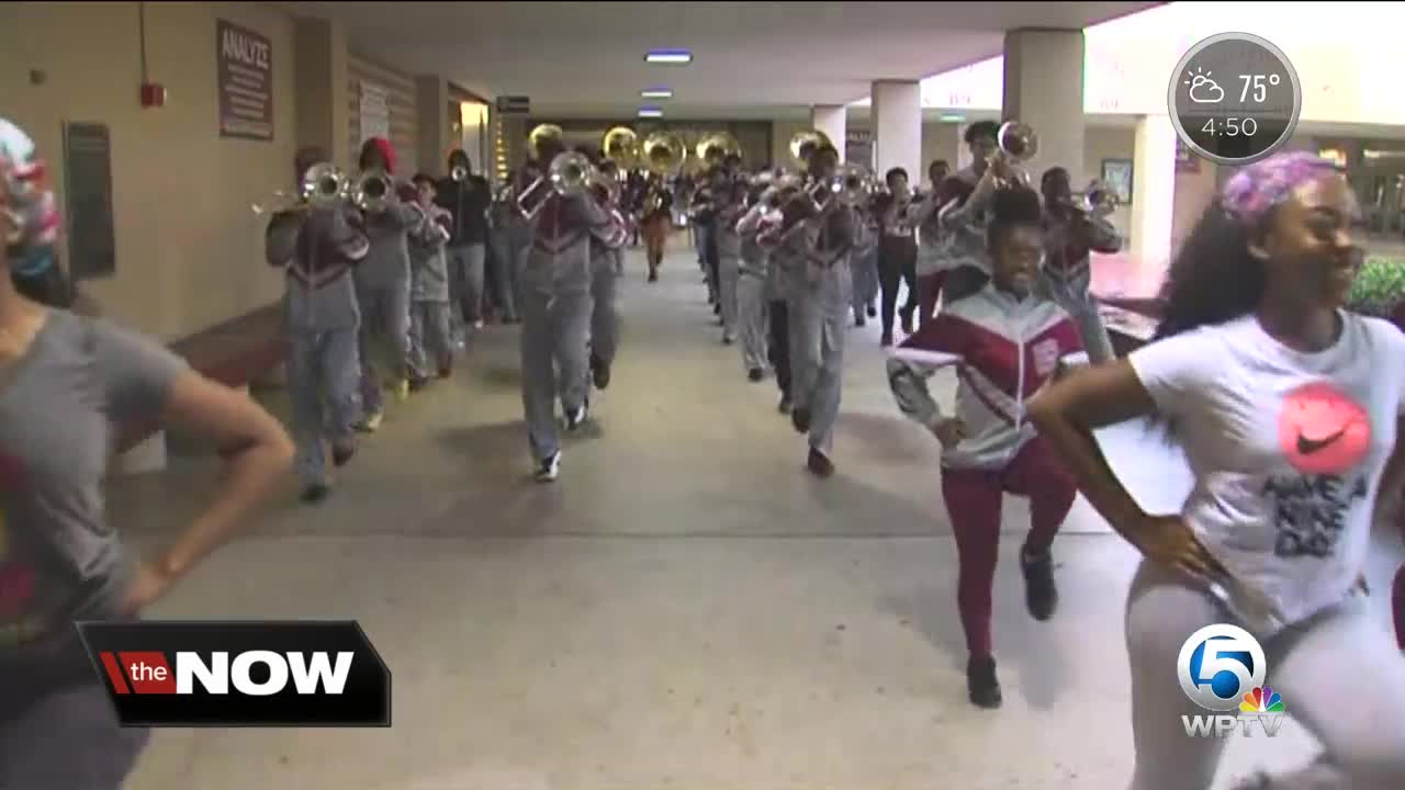 Ram Regiment Band at Palm Beach Lakes Community High performing at the Sugar Bowl on New Year’s Day