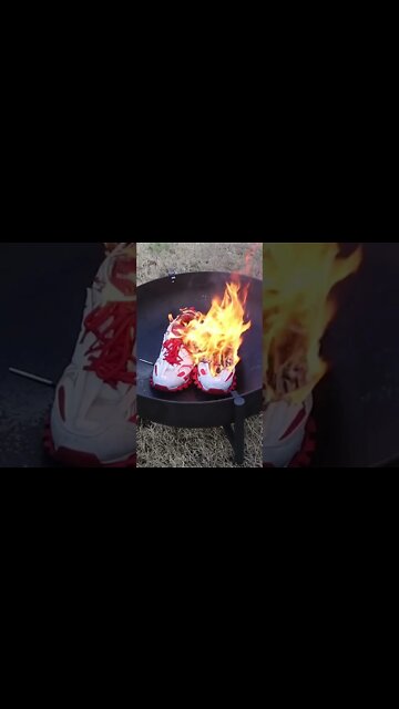 I BURNED my Balenciaga shoes #BurnBalenciaga
