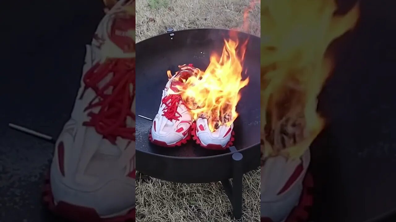 I BURNED my Balenciaga shoes #BurnBalenciaga