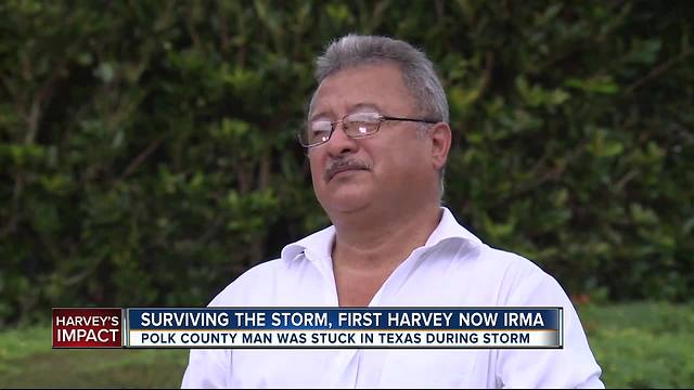 Florida man stuck in Texas during Hurricane Harvey now braces for Hurricane Irma