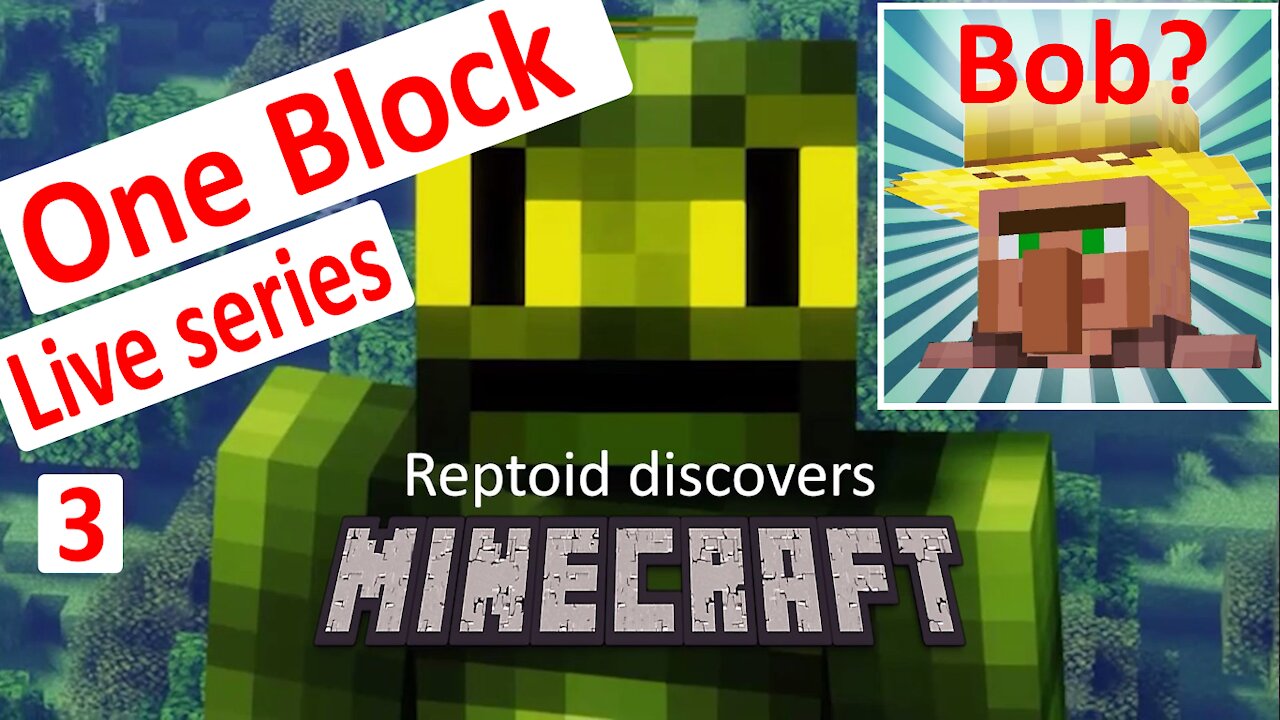 Reptoid Discovers Minecraft - S01 E38 - One Block Ep 3