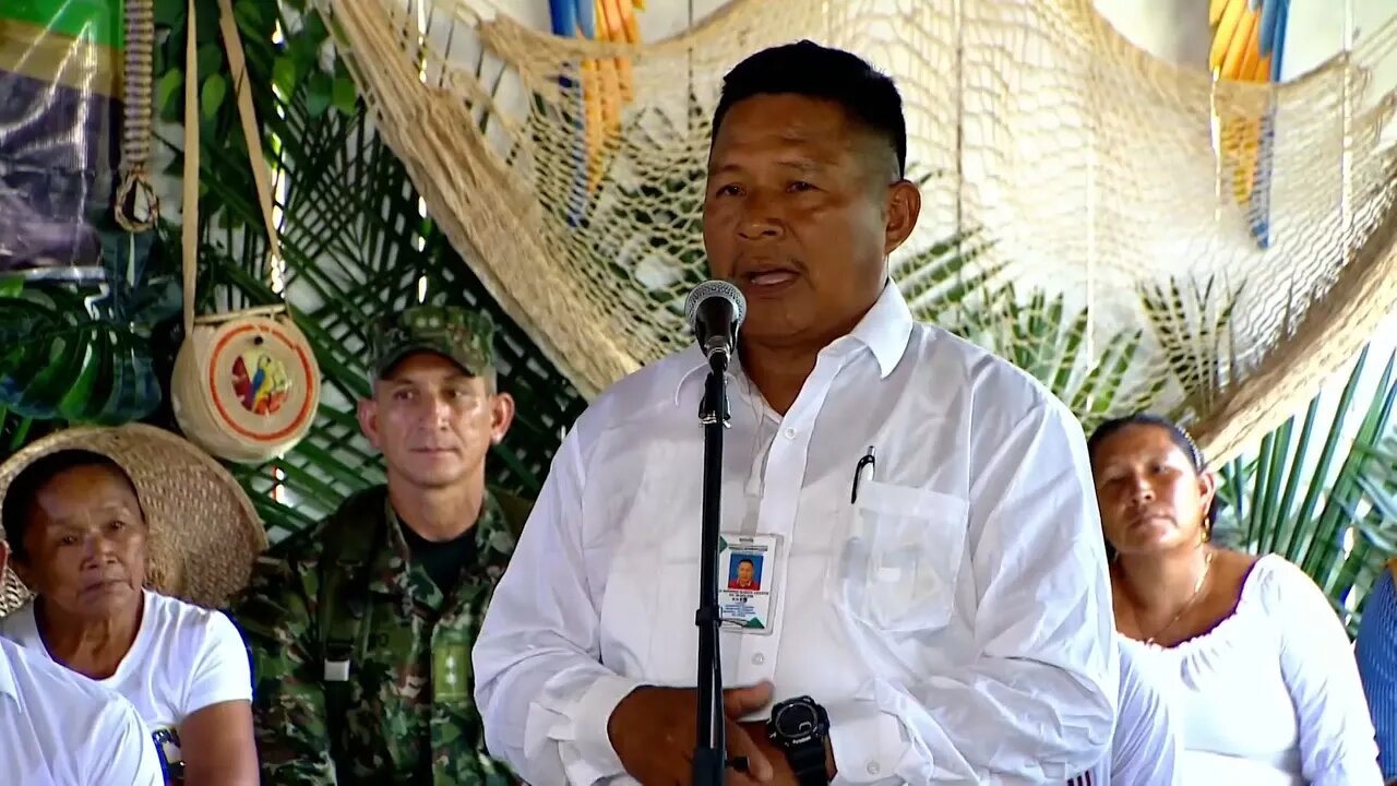 🎥Capitán Luis García, autoridad indígena del remanso, en Guainía, Evento Sanción del PND👇👇