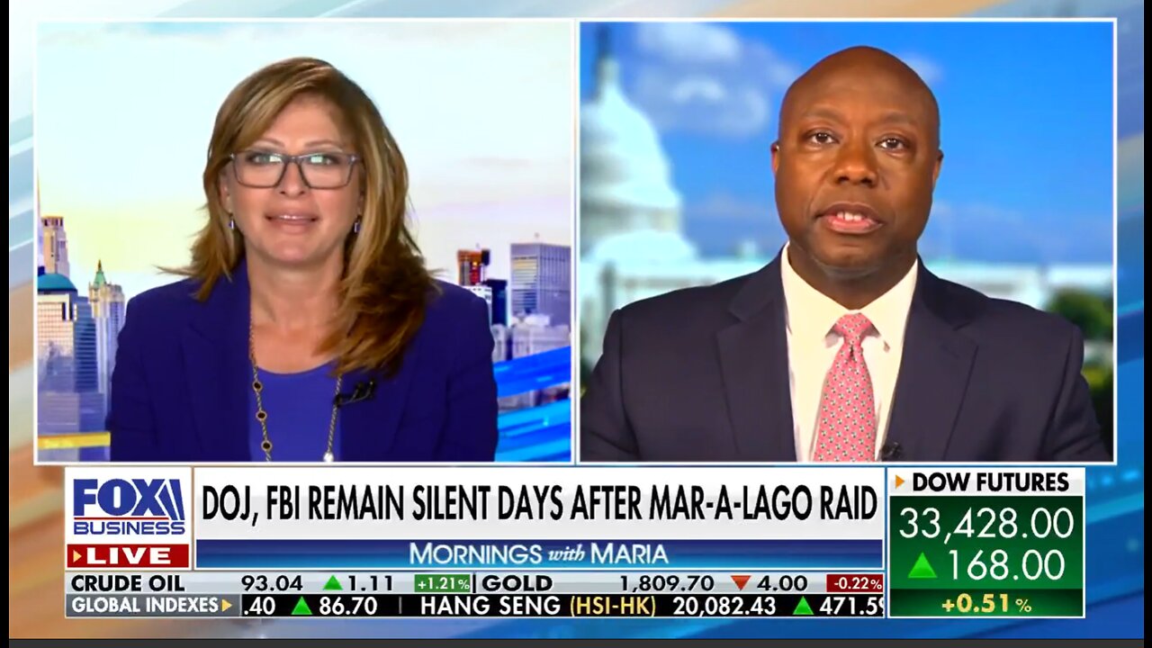 Sen. Tim Scott slams 'weaponized' DOJ: 'Focus on the double standard of justice'