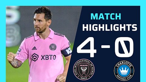 Lionel Messi and Inter Miami Dominate the Leagues Cup Quarter-Finals with a 4-0 Win!
